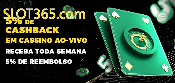 Promoções do cassino ao Vivo SLOT365.com